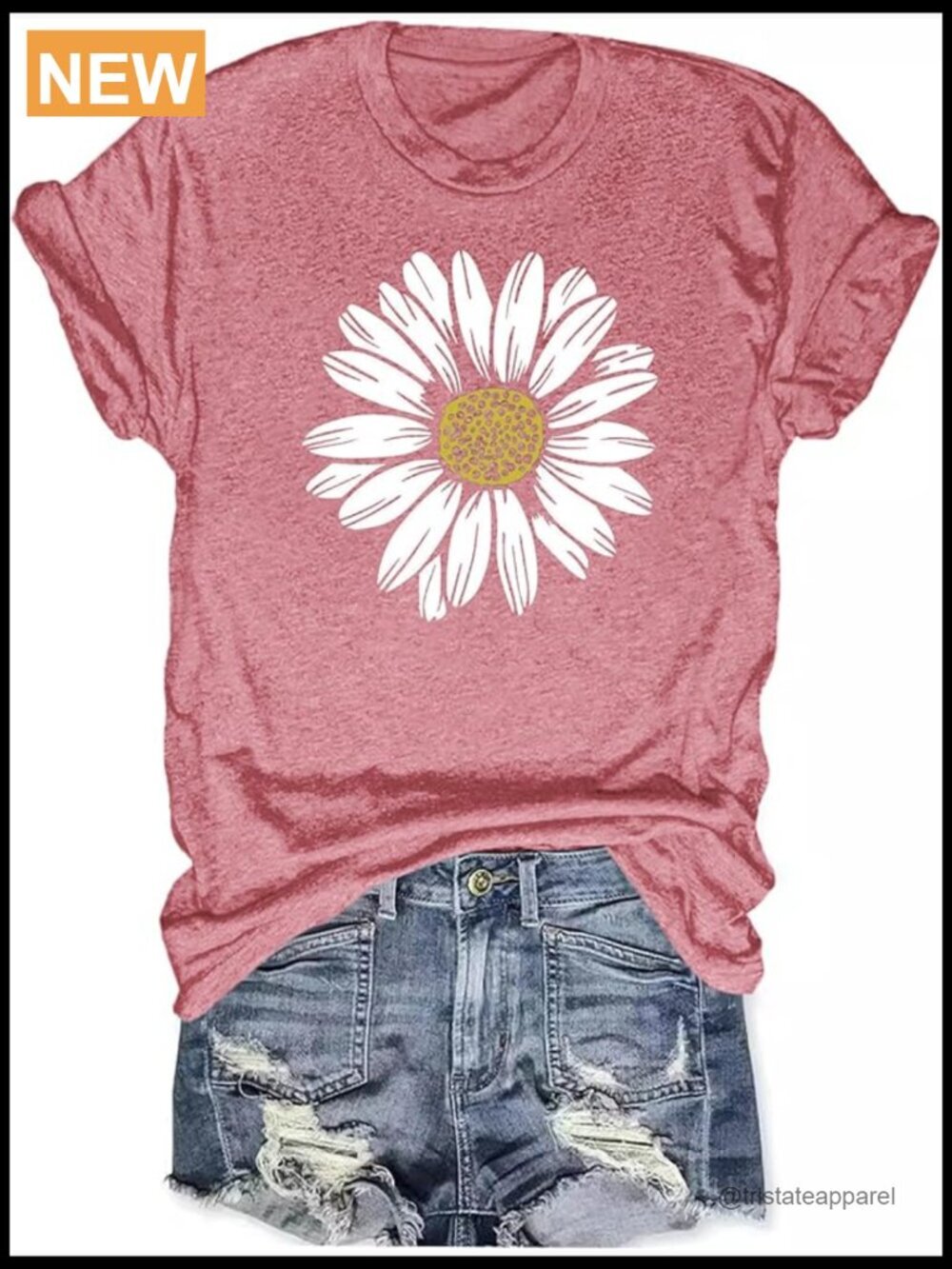 Women's Sunflower Daisy Graphic Loose Summer T-Shirt Soft Cotton Blend